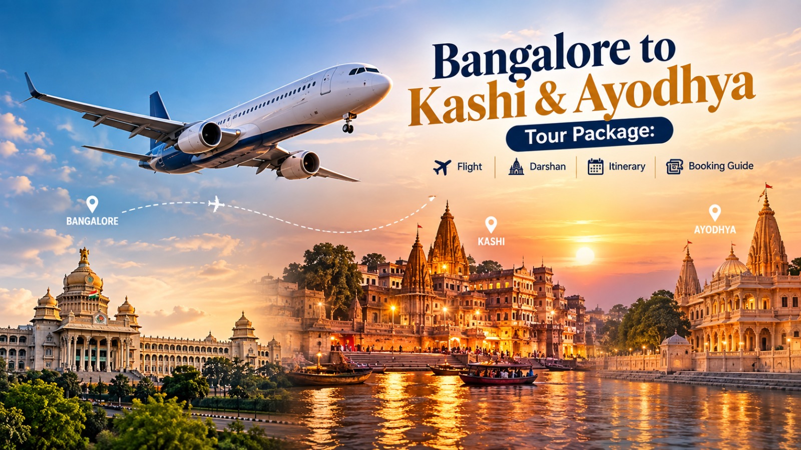 Bangalore to Kashi & Ayodhya Tour Package: Flight, Darshan, Itinerary & Booking Guide