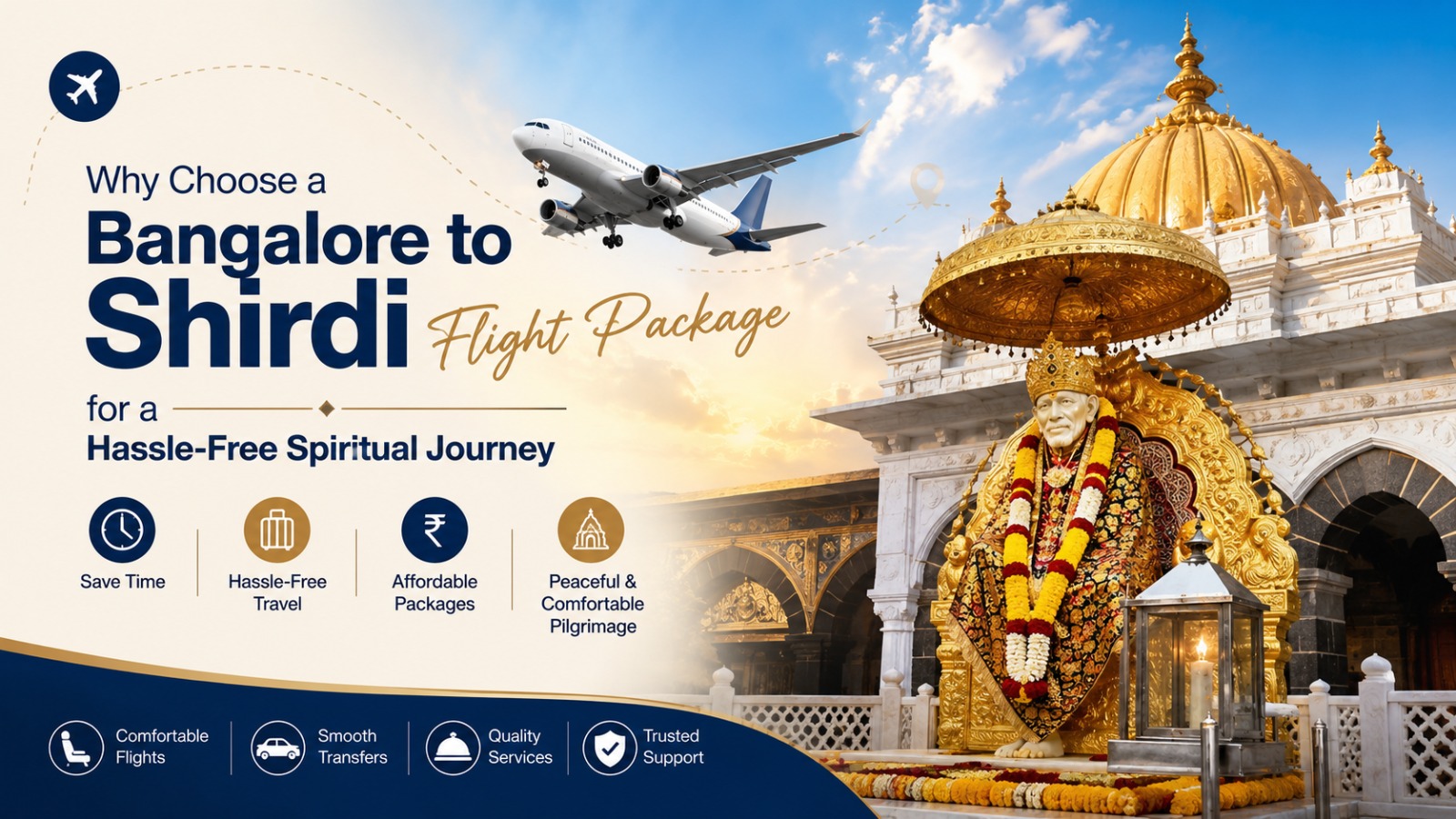 One Day Shirdi Tour Package by Flight from Bangalore